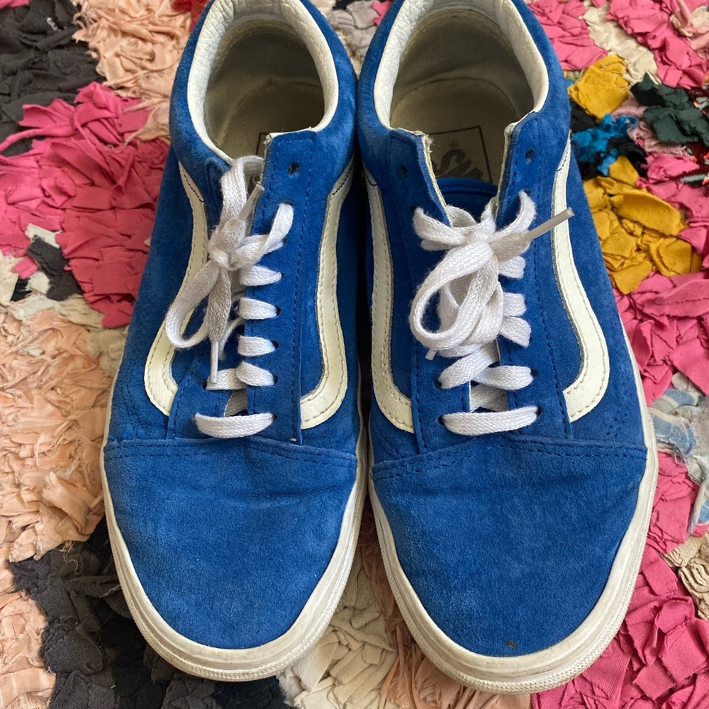 Vans Men's Royal Blue Suede Sneakers - Picture 5 of 5